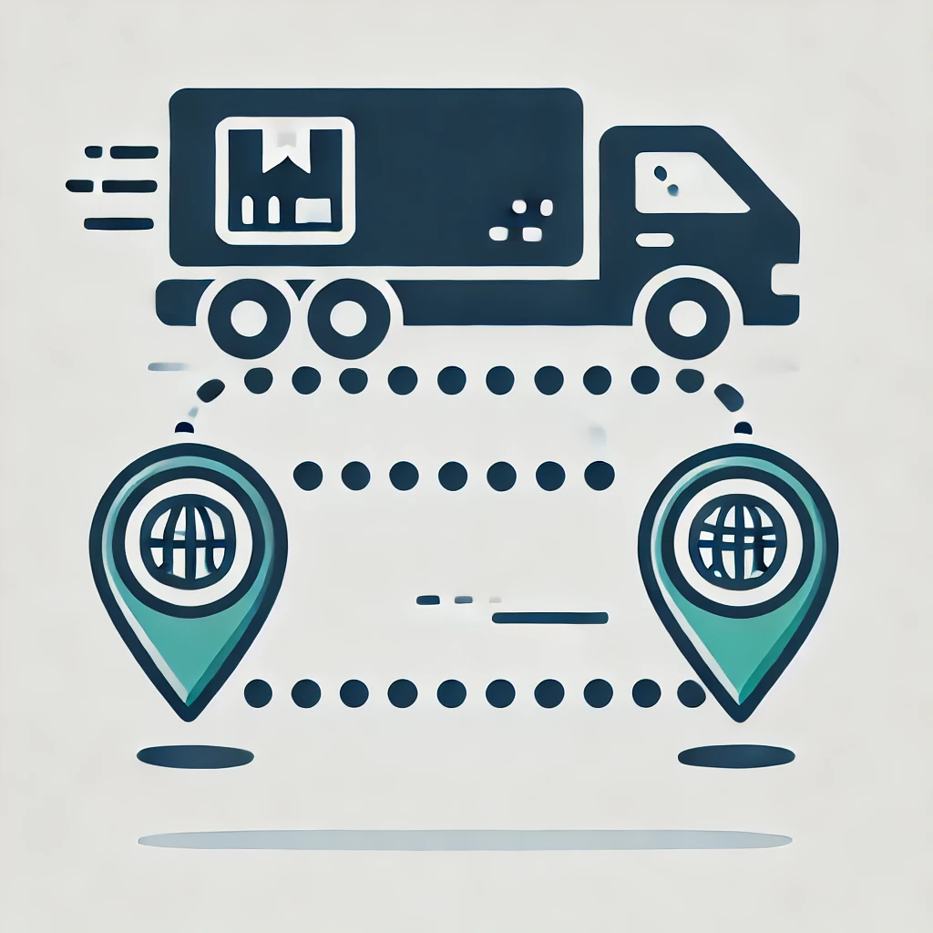 Point-to-point transfer route illustration