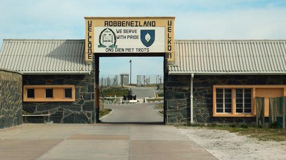 Entrance sign at Robben Island